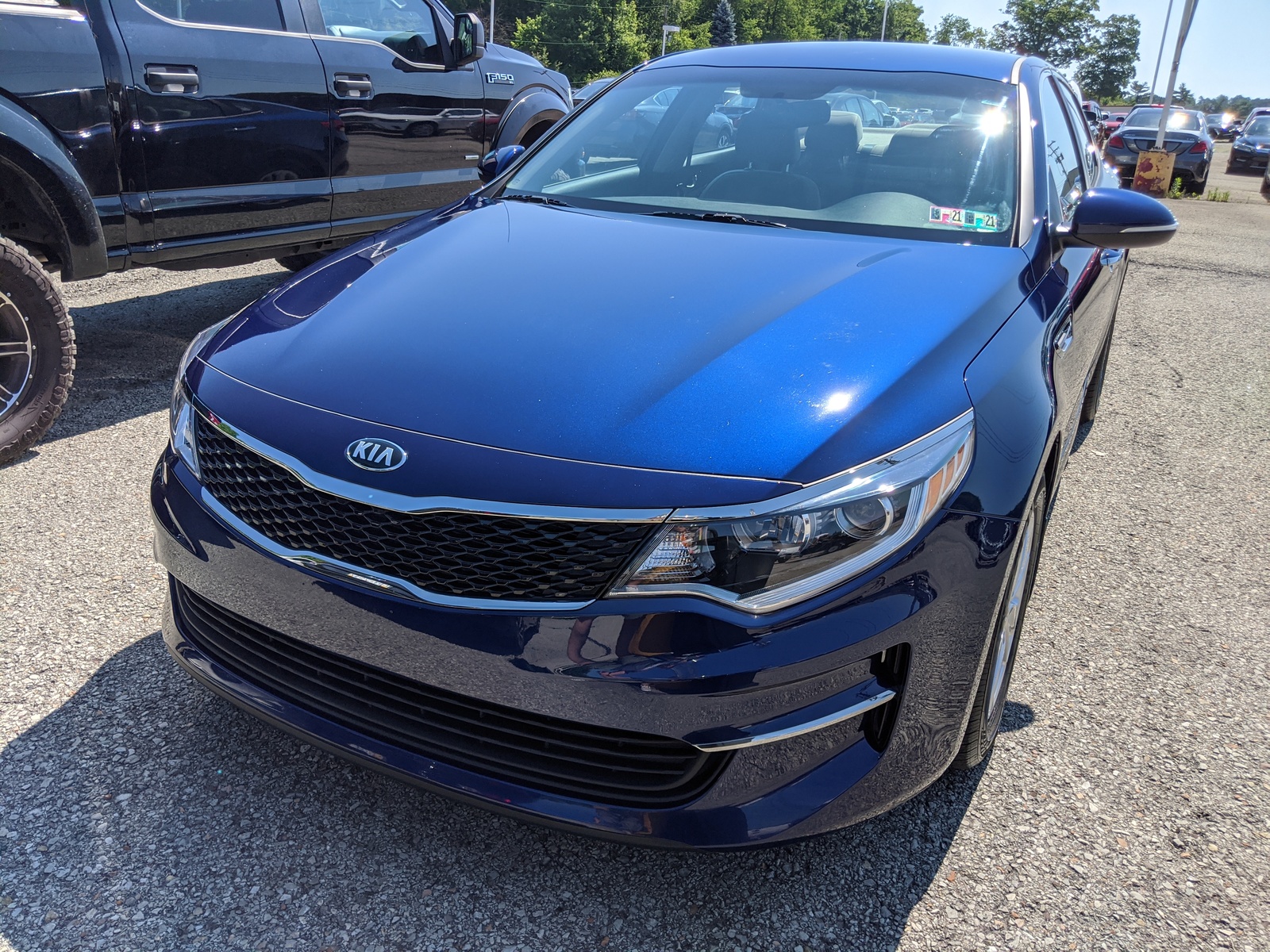 Pre Owned 2017 Kia Optima Lx In Horizon Blue Greensburg Pa K81609a